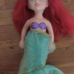 14" DISNEY THE LITTLE MERMAID BATH POOL DOLL 2008 MATTEL