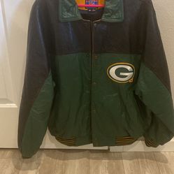 Packers leather jacket
