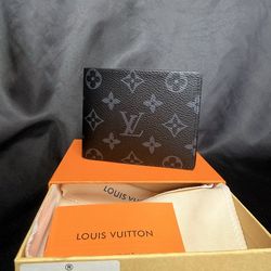 Black Monogram Style Wallet – Sleek & Minimal