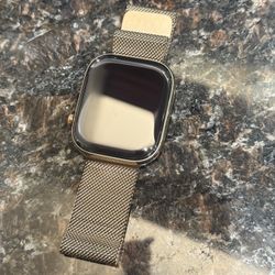 Apple Watch Series 10 Gold Milanese Loop