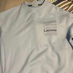 lacoste live unisex lightblue sweatshirt Size Large