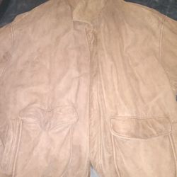 Leather  Boomer Jacket  