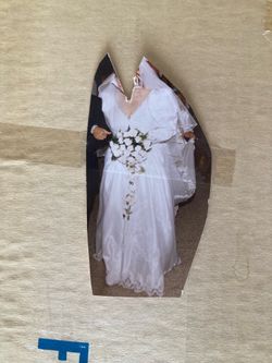 Beautiful white wedding dress