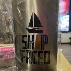 🚢 Giant "Ship Faced" Novelty Flask - Brand New! (Katy 77494)
