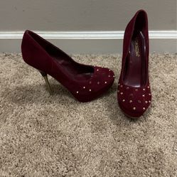 Burgundy Heels 