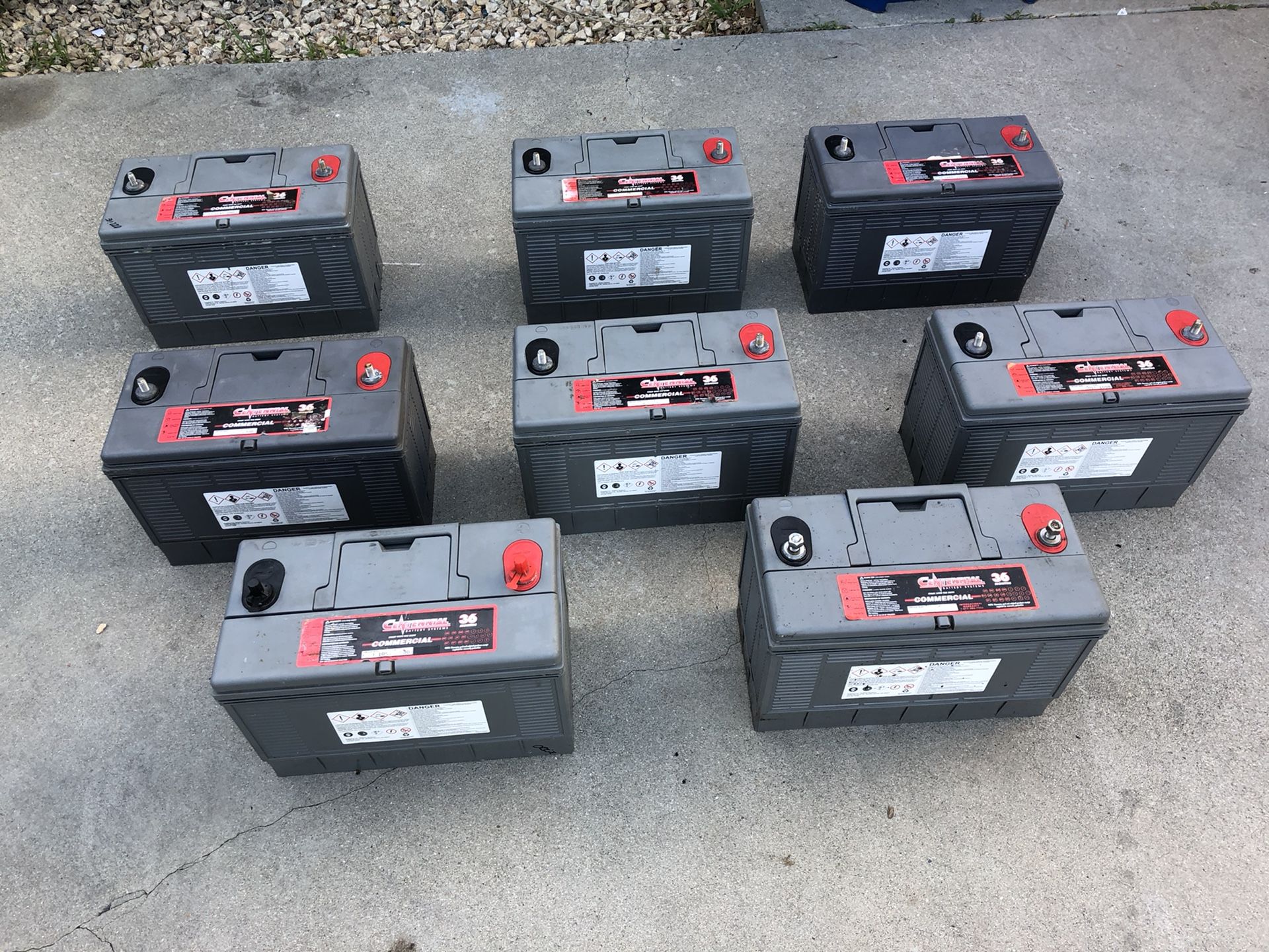 8 Centennial 1000w batteries hydraulics . New and some used test