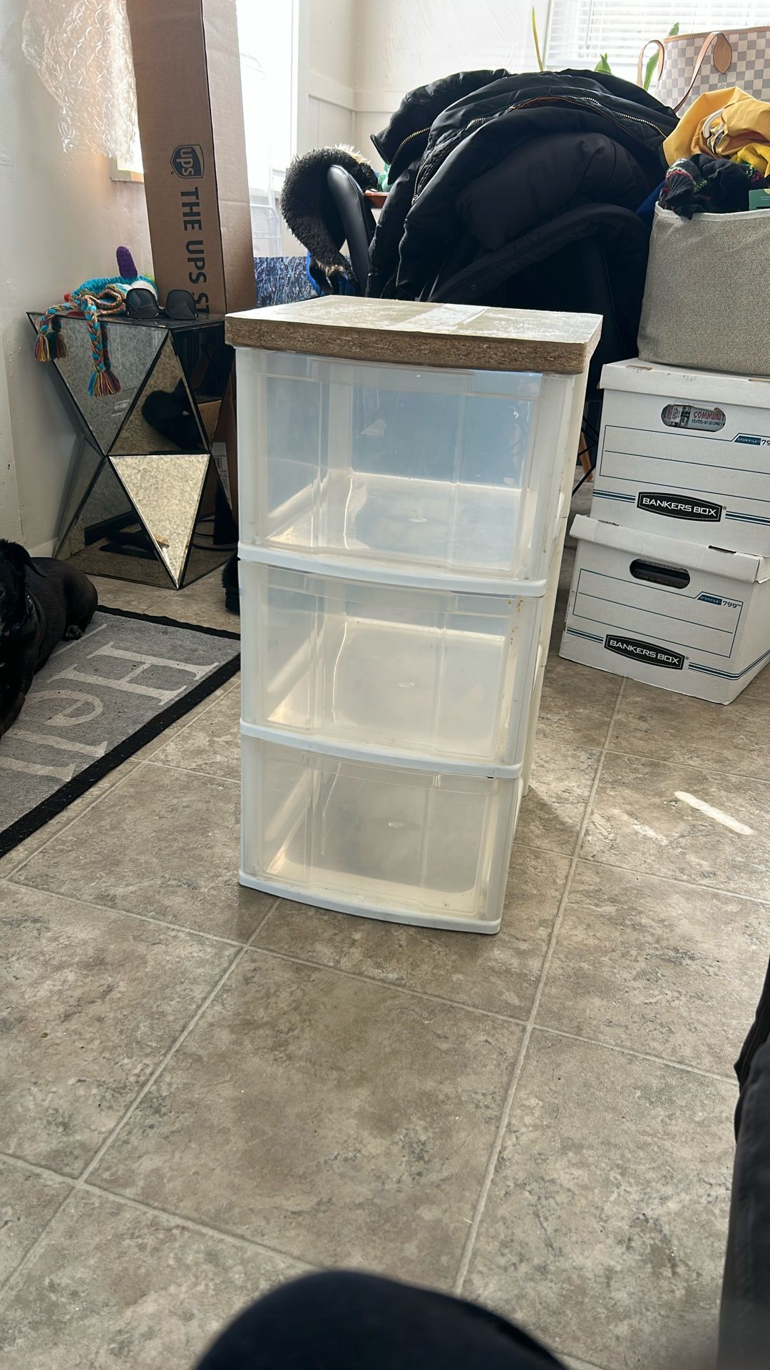 Three Drawer Storage Units for sale