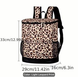 New Leopard Print 30 can insulated Cooler backpack