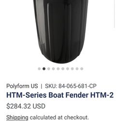 Boat Fenders Polyform HTM-2 Black