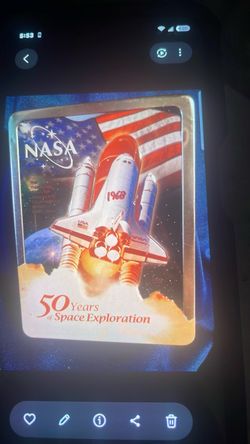NASA 50 Years of Space Exploration Collectible Card