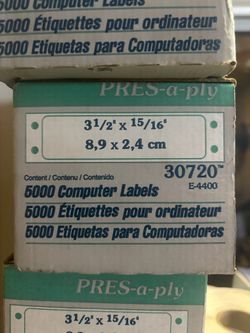 Press A Ply  Labels 30720