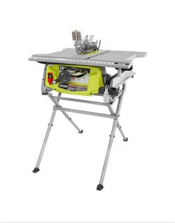 15 Amp 10 in. Compact Portable Corded Jobsite Table Saw with Folding Stand