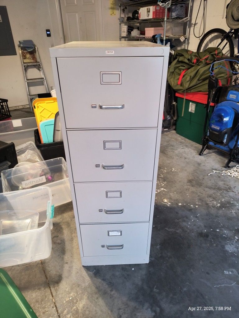 Four Drawer File Cabinet