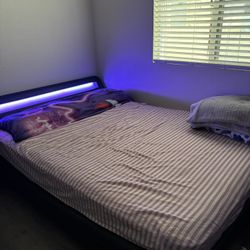 Full size LED bed frame 