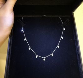 Real Diamond Necklace Real White Gold Chain