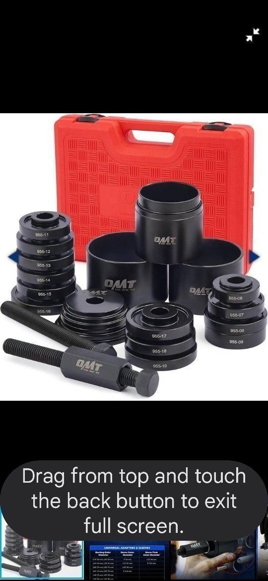 New - Orion Motor Tech Wheel Bearing Press Kit for Front Wheel Drive Bearing Removal & Installation, 24pc Wheel Bearing Puller Tool Set with Sliding S