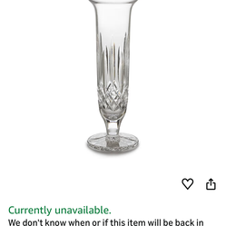 Waterford Lismore footed stem vase 8” crystal