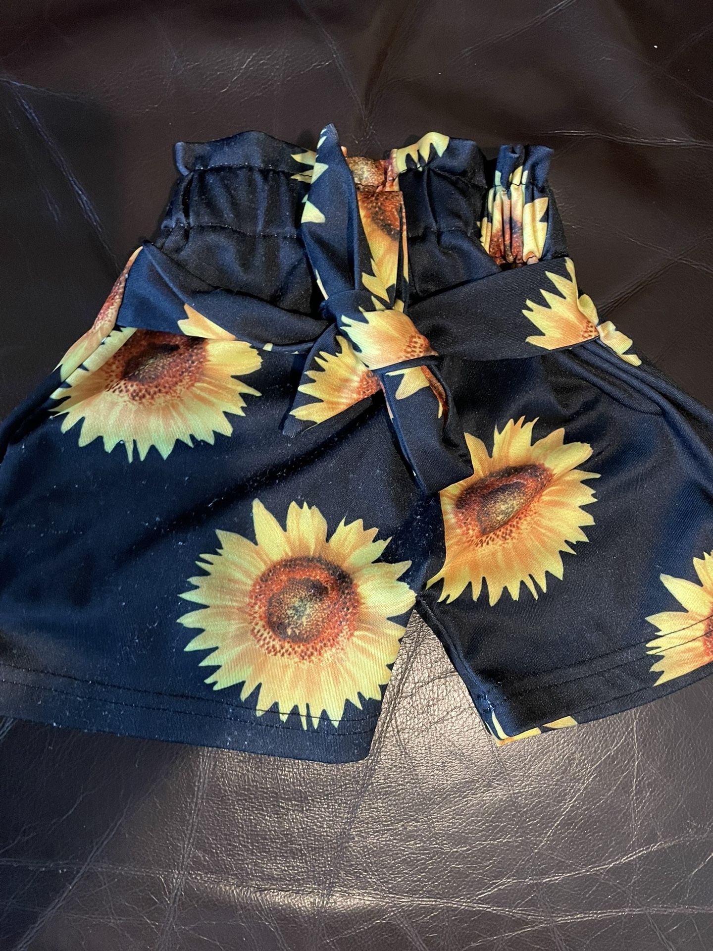Little Girls Floral Shorts 