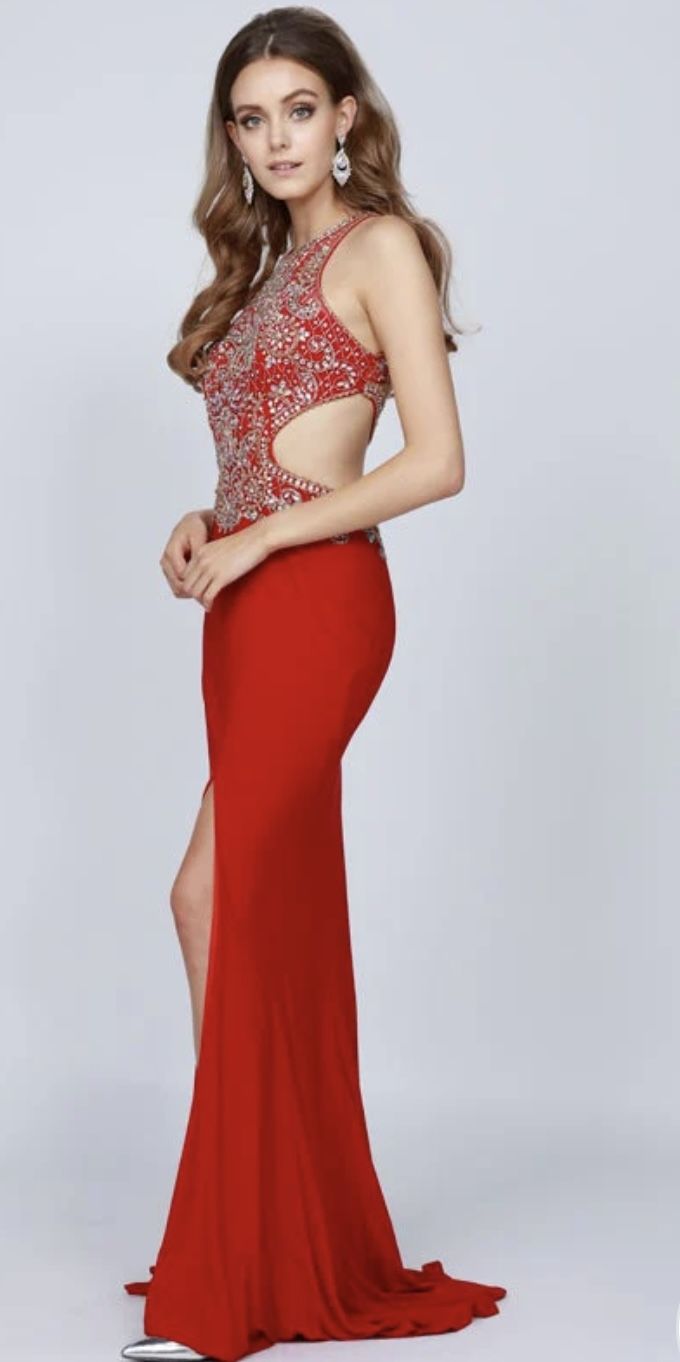 Prom Dress Size S Color Red