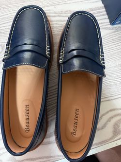 Brand New BEAUSEEN Women's Classic Handsewn Penny Loafers - Casual Slip On Moccasin Driving Shoes Lightweight Walking Flats Comfort Women Loafer Shoes
