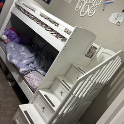 GUC Bunk Bed With Drawers And Storage