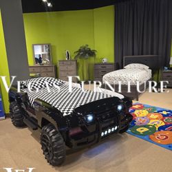 Twin Car Bed Matreses Included 