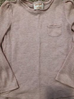 5T Cat & jack girls pink thermal long sleeve shirt