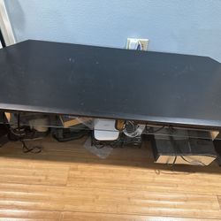 Black TV stand 