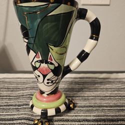 SWAK Lynda Corneille Signed Footed Clancy Taper Mug 