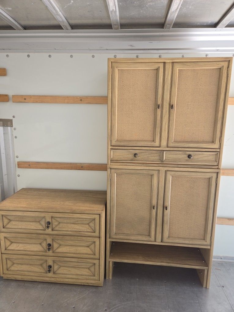 Dresser Closet Cabinet Wardrobe Drawer Shelf Doors Cupboard Real Wood