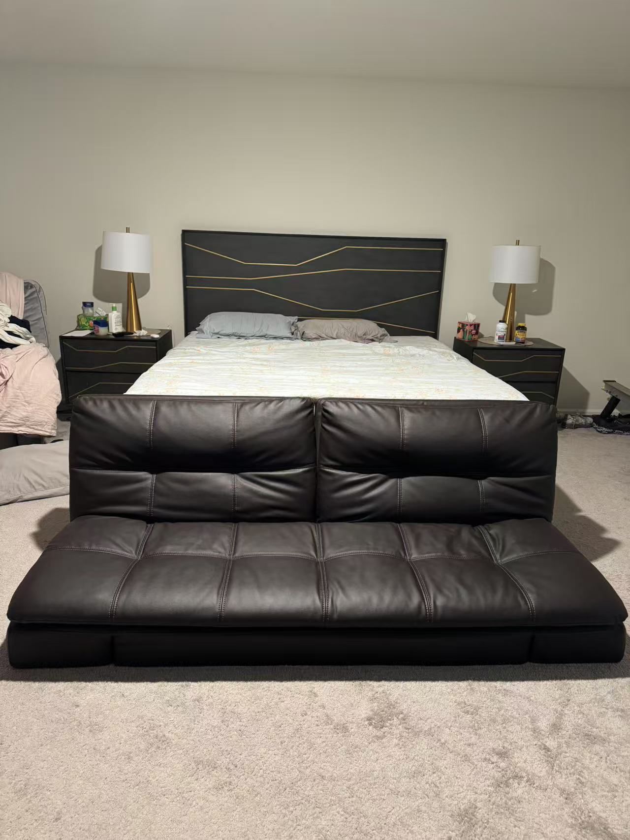 Bed Head With Frame And Mattress