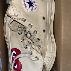 USED Comme des Garçons PLAY CdG PLAY x Converse Women's Chuck Taylor All Star Peek-A-Boo High-Top Sneakers