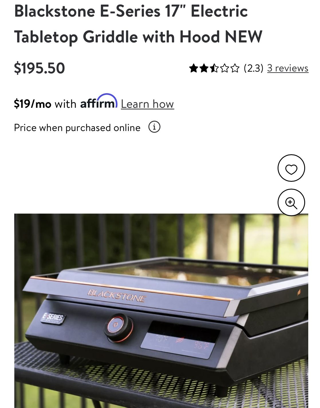 Blackstone 17”Electrica New