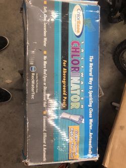 Salt water chlorinator for above ground pools also have 4bags of salt