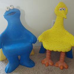 Vintage 1979 Knickerbocker Sesame Street Chairs