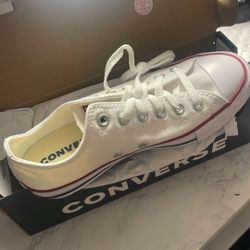 White Converse Low Top