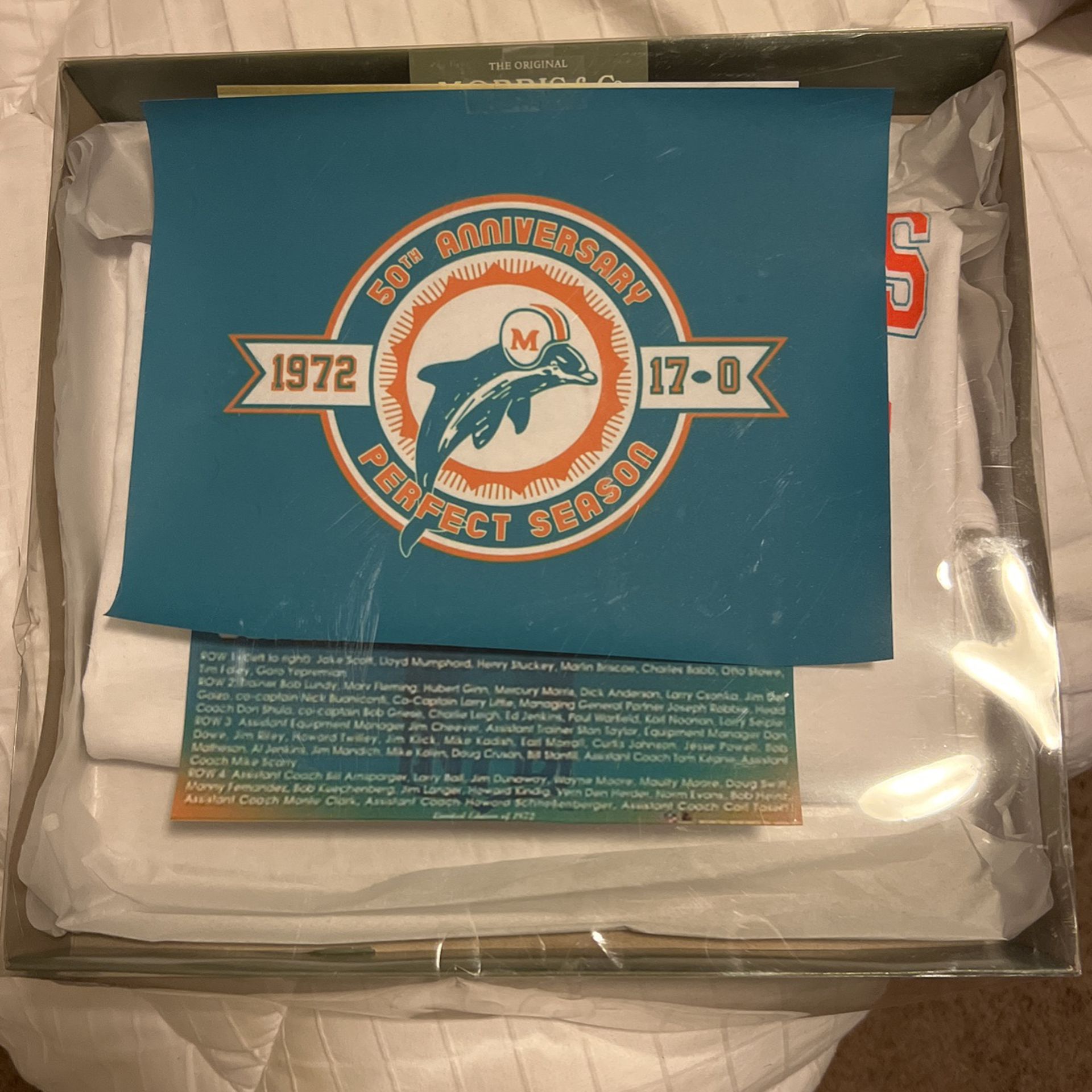 Miami Dolphins 50 Year Anniversary Perfect Season (Signed by Team)