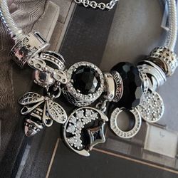 Pandora Charmed Bracelet Sz 20