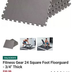 New condition 3/4" thick gym floor Mats (not the cheap kind)Each set comes with 6 Mats. Below retail