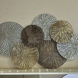 Gorgeous Large Metal Foiled Wall Decor 51”x31”