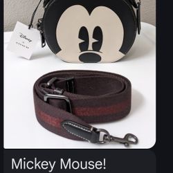 Brand New Authentic Coach Mickey Mouse Crossbody Bag