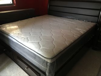 brand new king pillowtop + free box spring as a gift