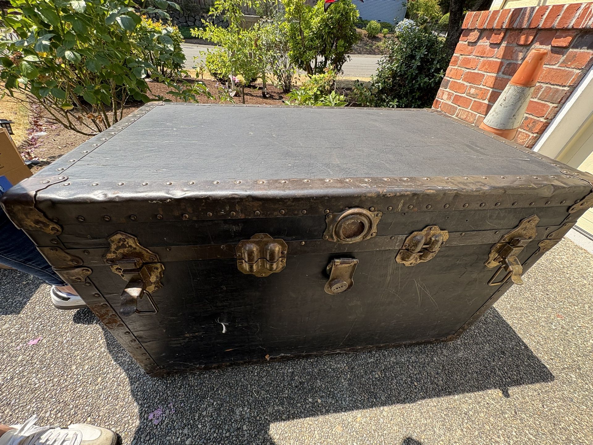Antique Travel Trunk Chest