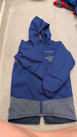Columbia Boys Hooded Jacket Size Small (7/8) Blue