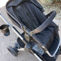 Evenflo Pivot Xpand Travel System Stroller w/ Carseat & Base, Toddler Seat, Rider Board - EXC!