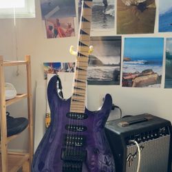 Jackson JS34Q Dinky DKAM Electric Guitar Transparent Purple