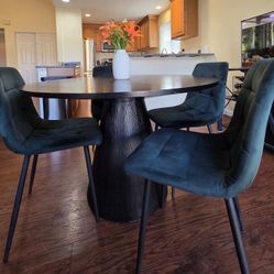 Round Wooden Dining Table