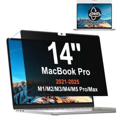 Magnetic 360° Privacy Screen for MacBook Pro 14 Inch (2021-2026, M1, M2, M3, M4, M5 Pro, Max)