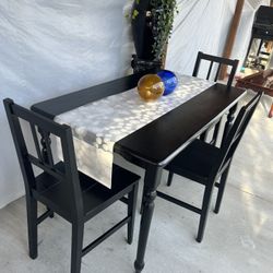 Table And 3 Chairs 