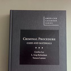 Criminal Procedure Case And Materials (Lee, Richardson, Lawson)